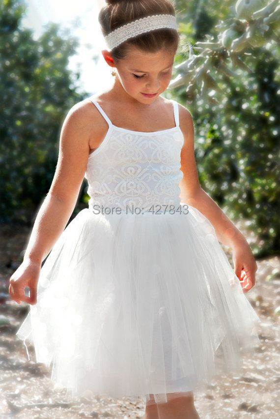 1-vestido de daminha Girls Summer Wedding Dress Spaghetti Strap Sequins Flower Girl Dress Kids Wedding Dress