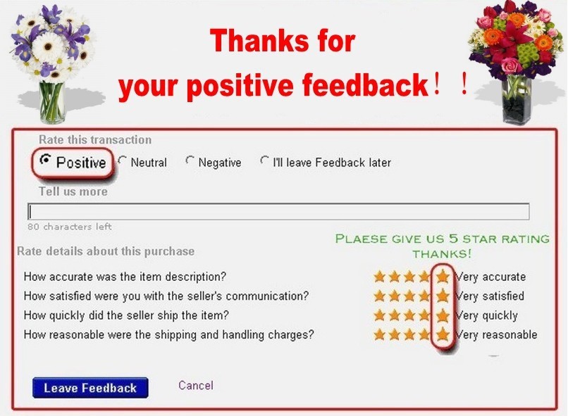 how to leave feedback
