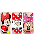 Cute Cartoon Mickey Minnie Mouse Women Cell Phone Cases For iPhone 7 SE 5 5S 6s