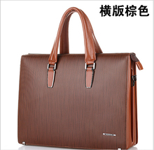 men s genuine leather briefcases 2016famous brand fashion quality black business dress real leather handbags casual