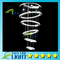 HOT 5 circle ring Modern minimalist penthouse floor living room led Ceiling Lights creative villa long