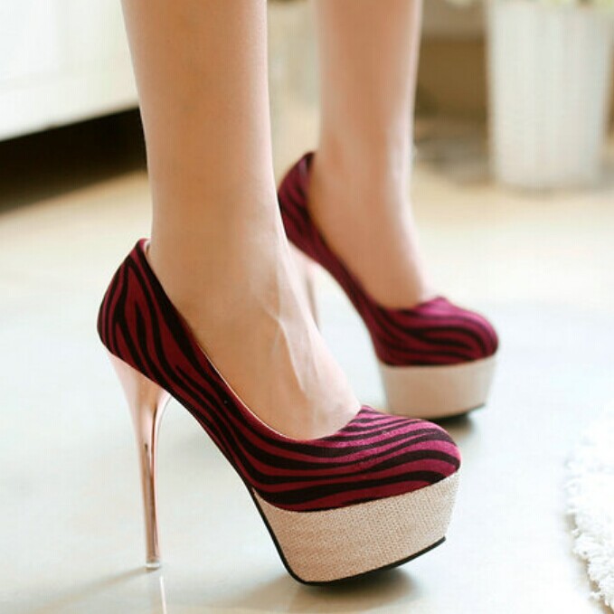Female fashion sexy thin heels platform party shoes Women High heels Red Beige Drop Shipping