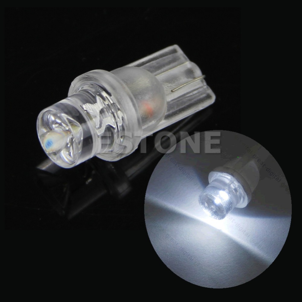 Free shipping for 10Pcs White SMD LED T10 Car Bulb Light Lamp Wedge 194 168
