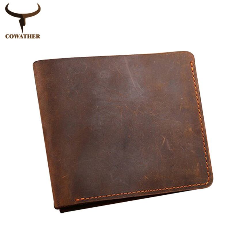 SEARCH AND BUY THIS PRODUCT COWATHER Crazy horse leather men wallets Vintage genuine
