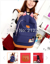 3pcs/lot New Womens Cartoon Cat Ears Backpack
