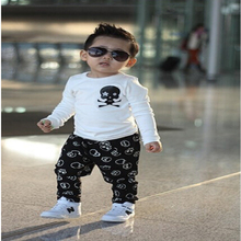 2015 Baby Boys Clothes Casual Casual Newborn Boys Clothing 95 Cotton Skull Infant New Born Toddler