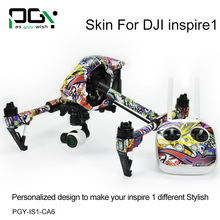 PGY DJI Inspire 1 Accessories Stickers PVC Decals Skin Wrap Cover Set DJI inspire1 Remote Control Battery RC 3M film drone
