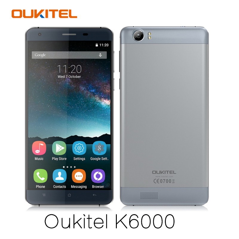 OUKITEL K6000 Original Android 5 1 Smartphone MT673P 120 x 720 2G RAM 16G ROM Mobile