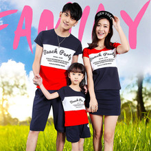 Family Matching Outfits suits dad mother and daughter clothes tops+pants Can be purchased separately