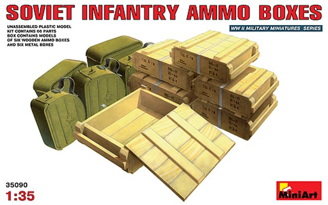 Miniart MODEL 1/35 SCALE military models #35090 SOVIET INFANTRY AMMO ...