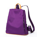 2016 Trendy Fashion Solid Color Simple Backpack Designer Casual Korean Style Durable Nylon Bag Women Preppy