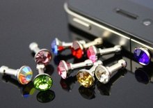 Free Shipping 10pc Bow Bing Cellphone Dustproof Earphone Audio Stopper for Iphone Samsung All 3 5mm
