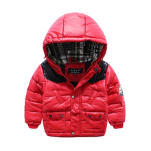 High Quality Winter Kids Down Jacket For Boys Girls Hooded Zipper Jacket Coat Children Clothing Outerwear Coats Down Parkas