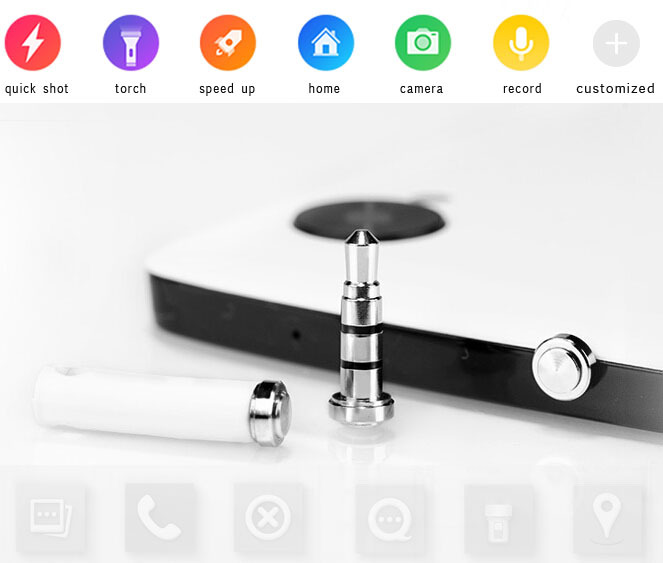 Klick quick smart button 360 key dustproof plug for phone Xiaomi MI samsung Galaxy S5 S4
