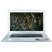 14 inch Super Thin Laptop Computer Notebook Windows 7/8.1 IntelCeleron 4G 128G SSD Wifi Webcam PC Silver with Free Shipping