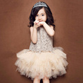 Birthday Dress for Girls Princess Ballerina Party Flower Girl Dress Princess Wedding Party Dress flower lace