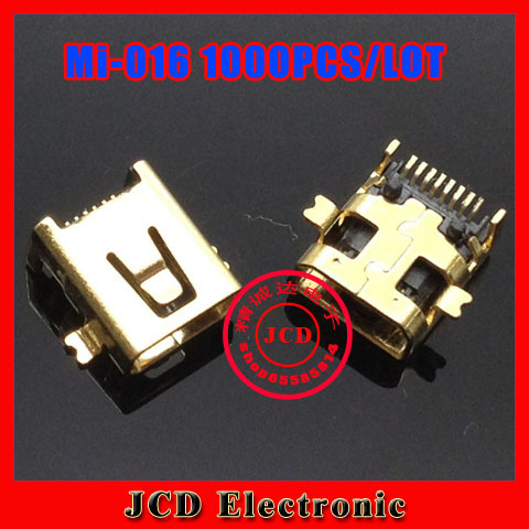 1000PCS/LOT,free shipping for mini 8P USB jack socket connector,V3 port for camera etc,2 foot DIP,2 foot SMT,MI-016