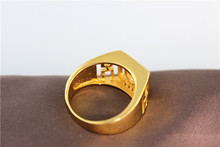 60 off Engagement Ring Fashion Simulated Diamond 18 K Gold Plated Ring Men Jewelry Wedding Party