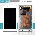 White Full LCD Display Touch Screen Digitizer Assembly with Frame Replacement for Sony Xperia M2 S50H