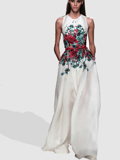 dress club dress gaya baru musim panas 2015 tidak merata desain bunga putih lengan gaun dress club dress gaya baru musim panas 2015 tidak merata desain bunga putih lengan gaun