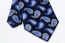 NT0259 Blue Navy Pasiley Man s Classic Business Wedding Party Tie Fashion Jacquard Woven Silk Polyester