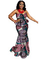 African Traditional Clothing Two Piece Set Africa Women Skirt Set Two Pieces Top And Skirt Brand