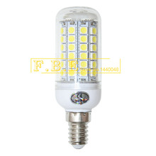 High brightness 110V 220V 240V 69LED SMD 5050 e14 led bulb 5050smd 15W LED corn lamp