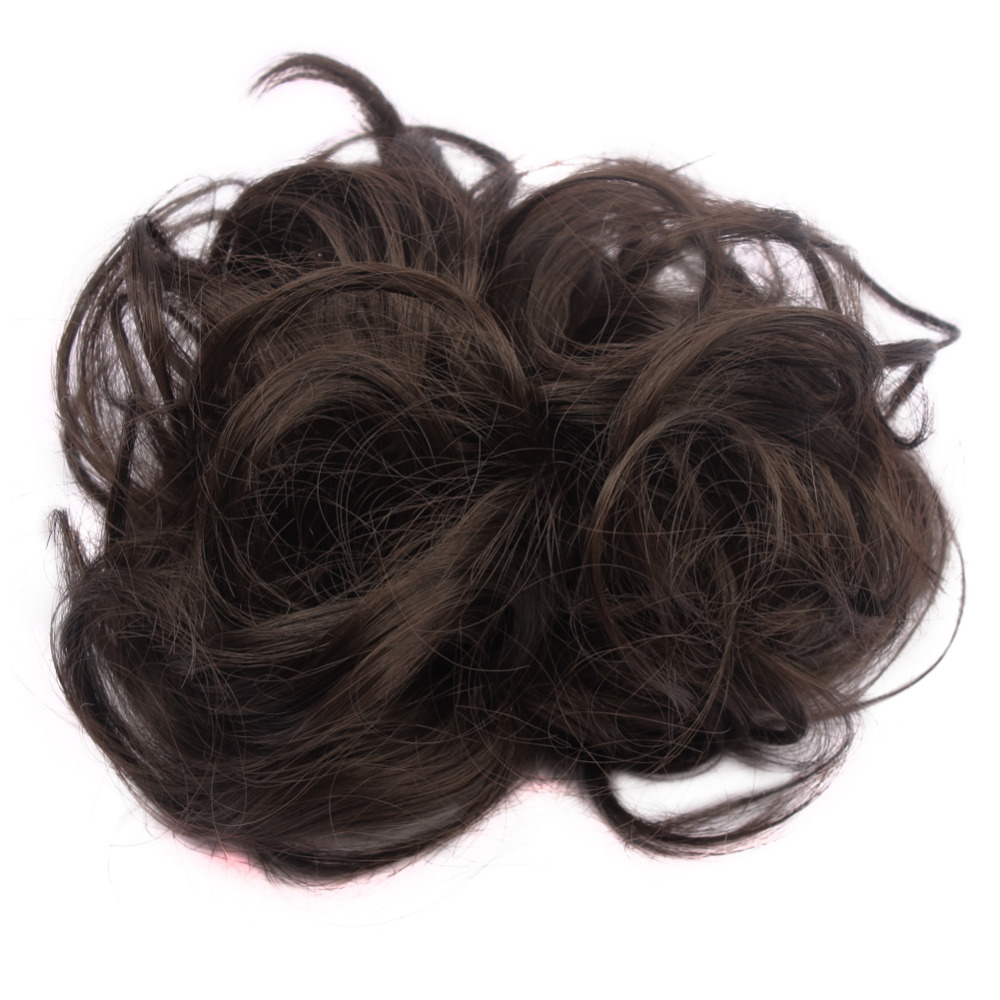 Новые приходят синтетический булочка волосы 35 г эластичный локон волос Scrunchie лето горячая распродажа женщины поддельные волосы бун WQ541G