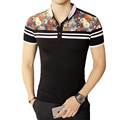 High quality brand men s polo shirt new 2017 summer casual striped cotton men s polo
