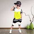 100 cotton brand High quality 2017 summer active striped sport kid children clothes girl boy clothing