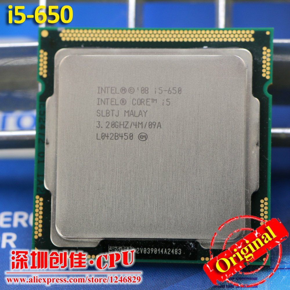    Intel i5-650  i5 650 3.2  4    LGA1156 32nm 73    scrattered 