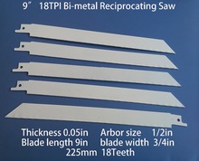 Sierra alternativa cuchilla para jig saw exportación para ee . uu . hace of HCS 9 pulgadas 18 punta para acero y uñas corte rápido