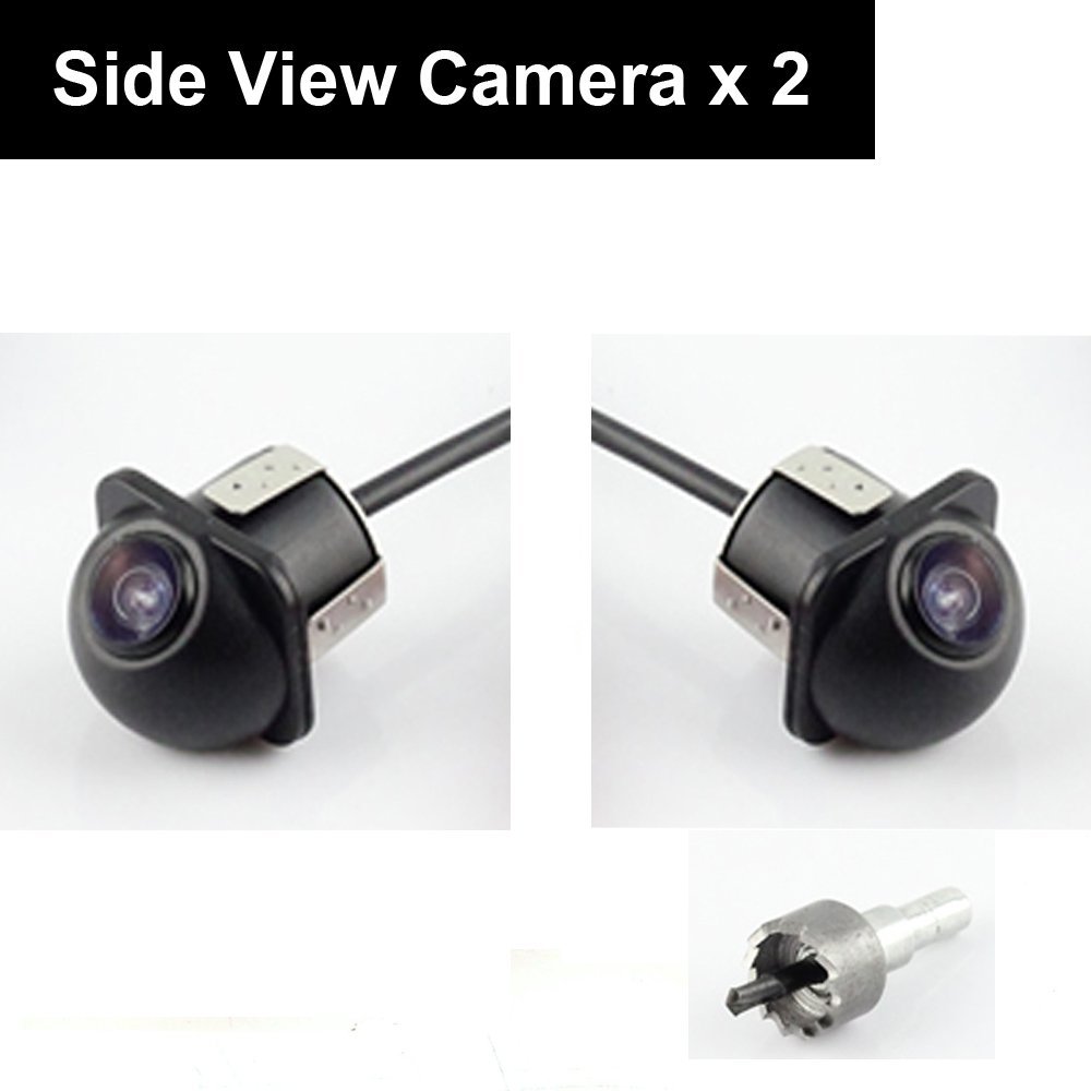 Pair Car Auto 20mm Hole Drilling Side View Camera Side Mirror Mount