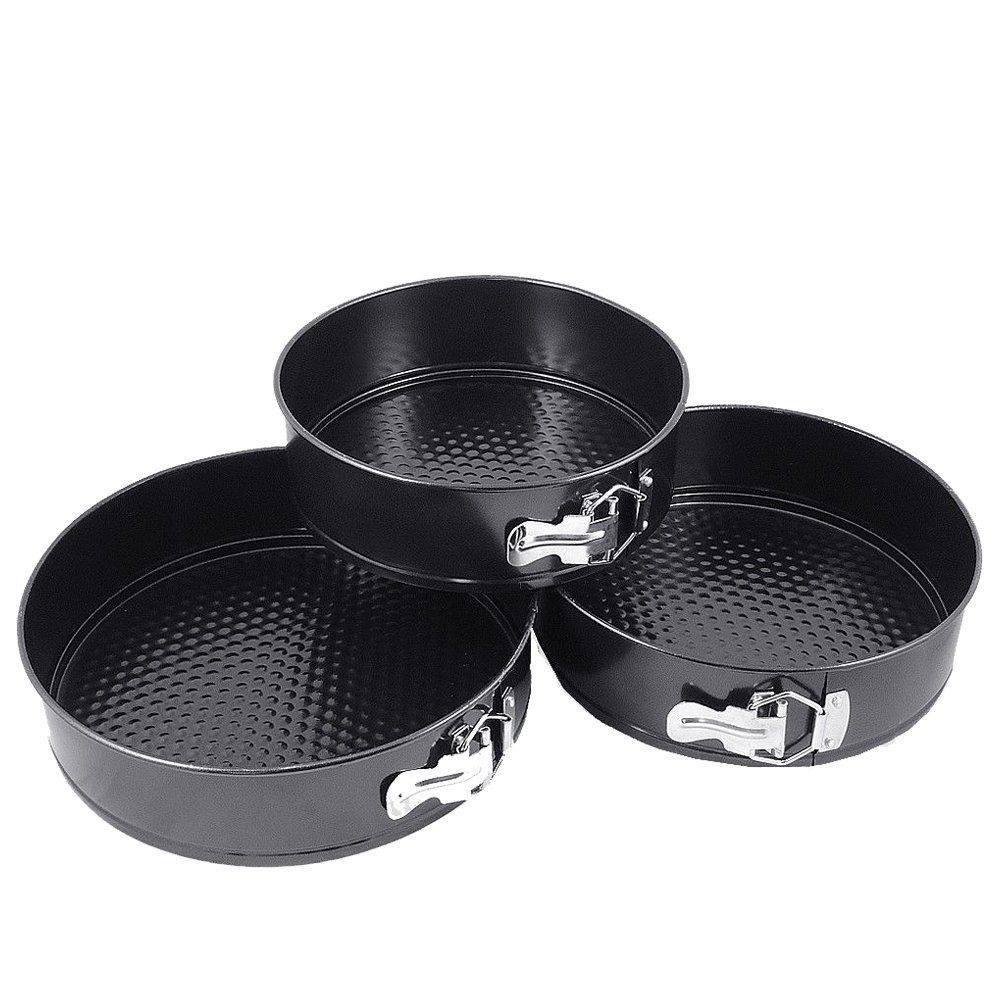 Free Shipping Supreme Non Stick Set of 3 Round Springform Pan with 