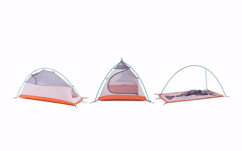 2015DHL free shipping 2 Person NatureHike Tent 20D Silicone Fabric Double-layer Camping Tent Light weight tent 09
