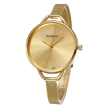 2015 New Bracelet Watch Women Fashion Big Dial Steel Watch Band Luxury Ladies Watch