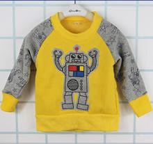 New 2016 baby boys nova kids cotton long sleeve children robot modeling cartoon 0-2 years newborn baby clothing
