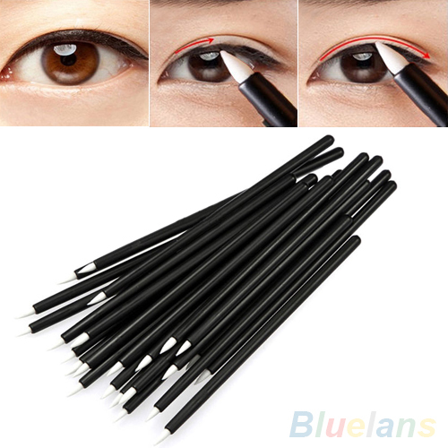 50Pcs Cosmetic Makeup Tool Disposable Eyeliner Liquid Wand Applicator Brush 4QT8