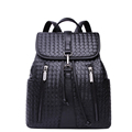 Famous Brand Fashion Knitting New Backpack Simple Flap Drawstring Bag Women Solid Color Casual High Quality