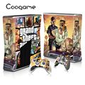 Fresh GTA 5 Custom Sticker For Microsoft Xbox 360 Slim Console 2 Pads For Xbox360 Slim