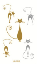 10x6cm HC5016 New sex products Gold Tattoo Fashion Temporary Tattoo Stickers Temporary Body Art Waterproof Tattoo Pattern