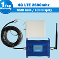 Lintratek 4G LTE Mobile Signal Booster LCD Display 70dB Gain 4G LTE 2600mhz Cell Phone Amplifier