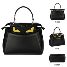 2016 Newest American European Style Famous Brand Logo Women Genuine Leather Bag Bag Cowhide Luxury Handbags women Bag Designer