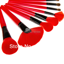 2014 New Red Makeup Brushes Set 24 pcs set 24pcs Makeup Brushes Professional Makeup Tools Brand