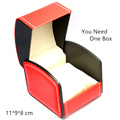 Top Leather Brand Watch Box Red Single Watch Storage Boxes Fashion Bracelet Packaging Gift Boxes With