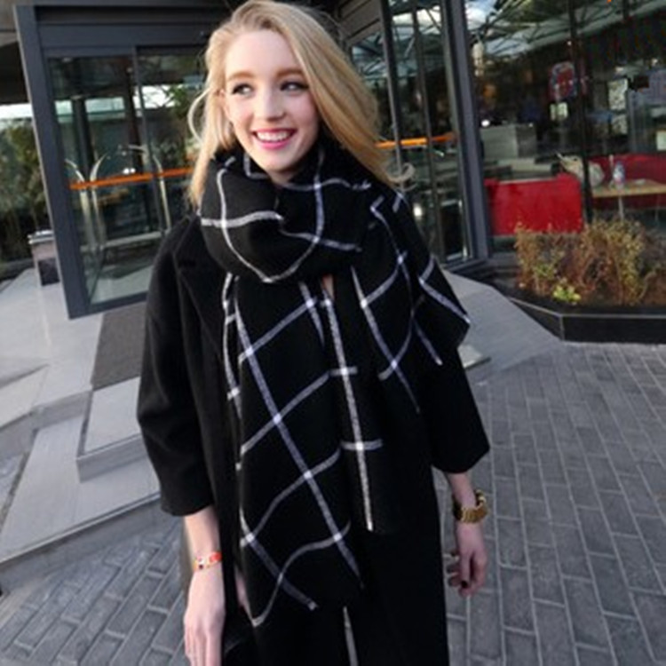 Za 2016 bufandas mujer Blanket soft Plaid scarf women Cozy font b Tartan b font long