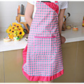 2016 factory direct hot sale lace fashion And cheap double waterfproof High quality kitchen cooking aprons
