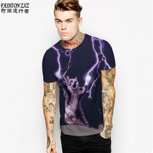 New 2016 Summer Funny tshirt Galaxy Cat Warrior 3d Print T Shirt Men Women Animal T-Shirt Casual Tops Short sleeve tee