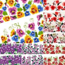 Beautiful Flower Decal Water Transfer Manicure Nail Art Stickers Tips Decoration 1U36
