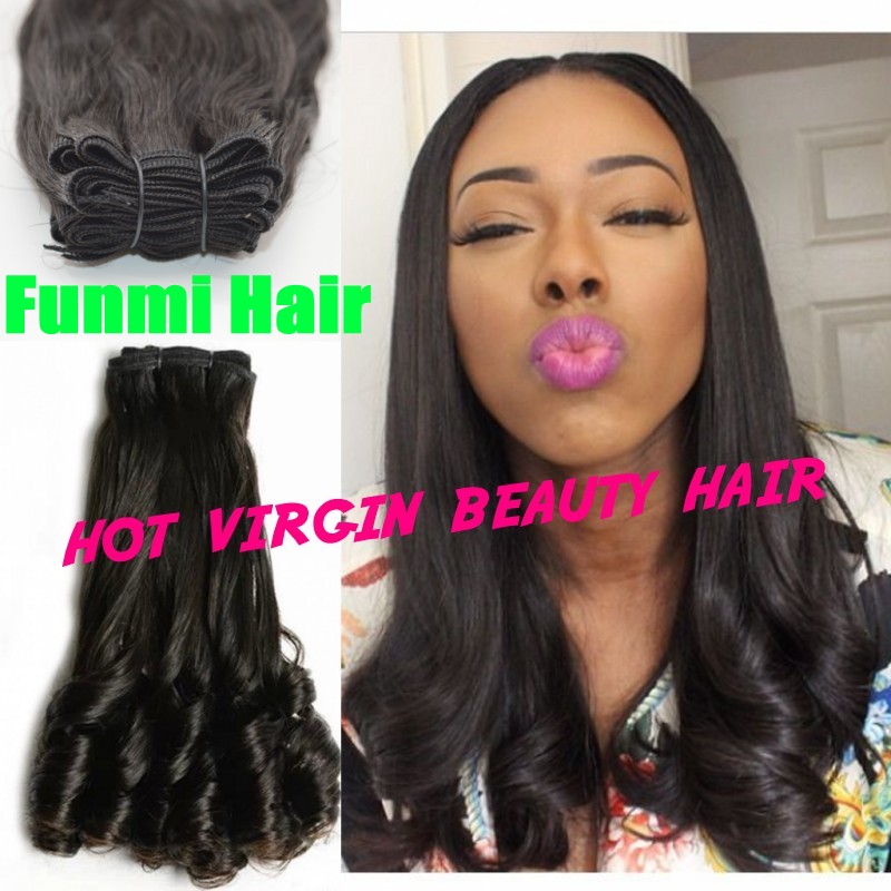 Peruvian Hair Sexy Aunty Funmi Hair 3pcs lot 100% Natural Hair Peruvian Human Unprocessed Aunty Funmi hair Bouncy free shipping